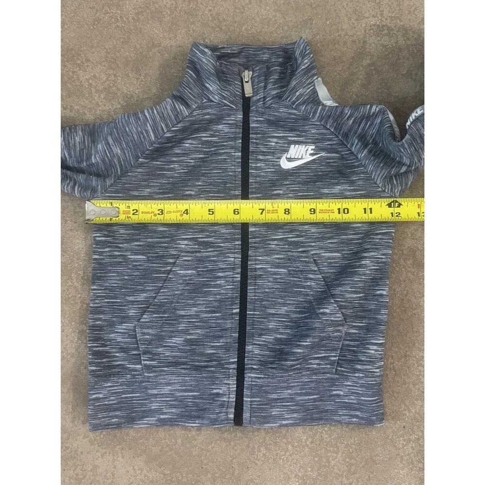 Nike Toddler 2T Gray Marled Track Suit Set Jacket Jogger Pants Logo Tape